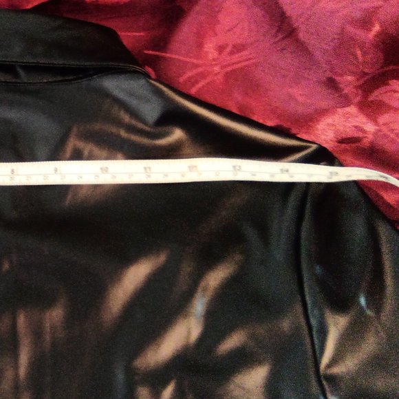 Liquid Leather Look Shirt. bnwt - Picture 6 of 13